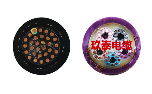拖鏈用電線電纜識別可通過拖鏈電纜內(nèi)部結(jié)構(gòu)是分層絞合還是分束絞合